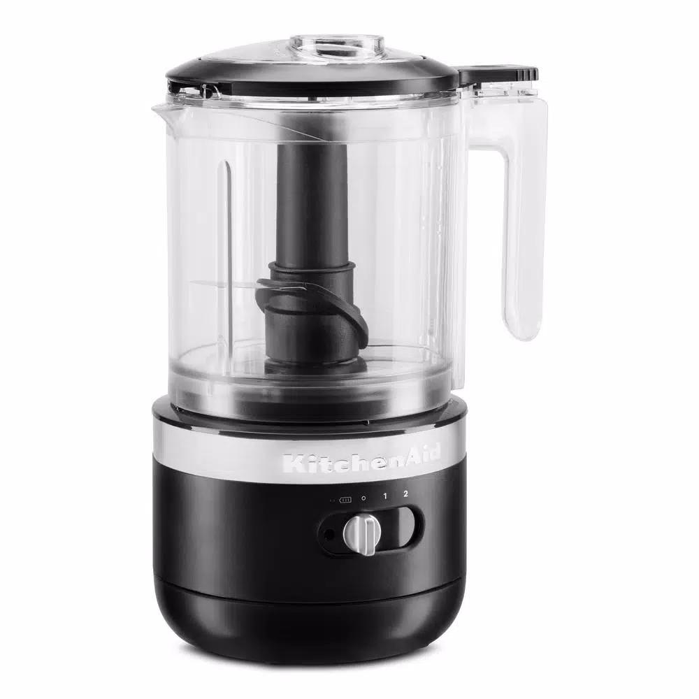 KitchenAid Cordless 5-Cup Food Chopper, Black Matte