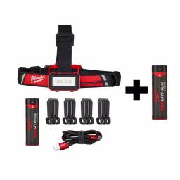 Milwaukee 600 Lumen Low-Profile LED USB Rechargeable Headlamp with 2 REDLITHIUM USB Batteries thumbnail 1