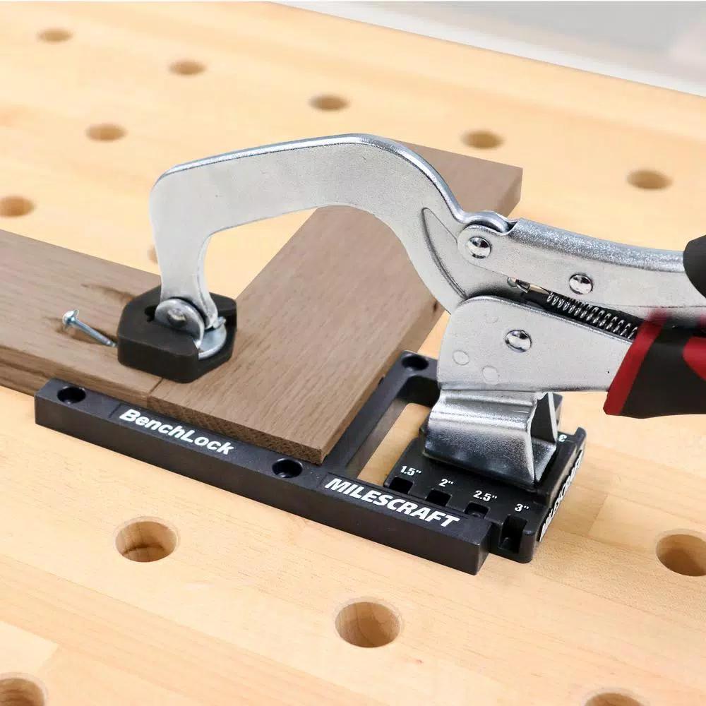Milescraft 3 in. Bench Clamp and Attachment Set for Pocket Hole Assembly