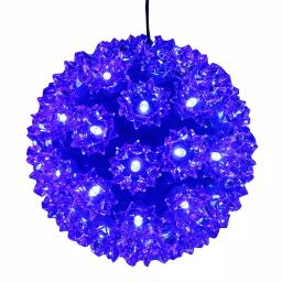Sunnydaze Decor 5 in. Blue LED Lighted Hanging Ball Ornament - Indoor/Outdoor Specialty Lights thumbnail 3