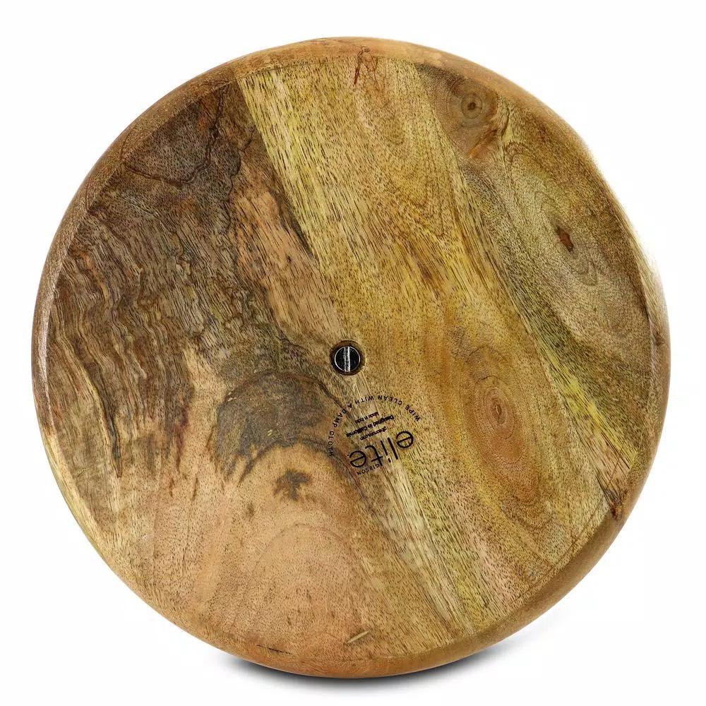 Gibson Elite Philomena 2-Tier Mango Wood Enameled Cake Stand, 13.5" Autumn Tree Design
