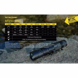 NITECORE MT21C 90° Adjustable LED Flashlight, 1000 Lumens, USB Rechargeable thumbnail 7