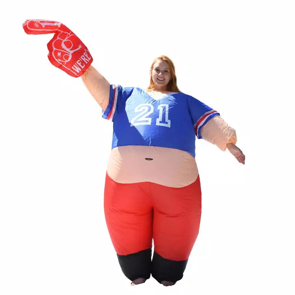 ALEKO'S Inflatable #1 Sports Fan Pot Belly Halloween Costume for Adults