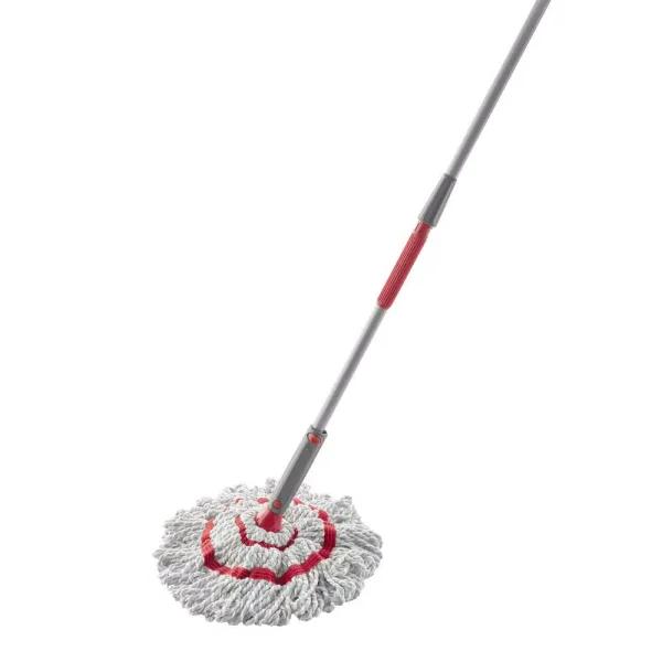 Rubbermaid Microfiber Twist Mop with Ratcheting Wringer and 4.5ft Handle