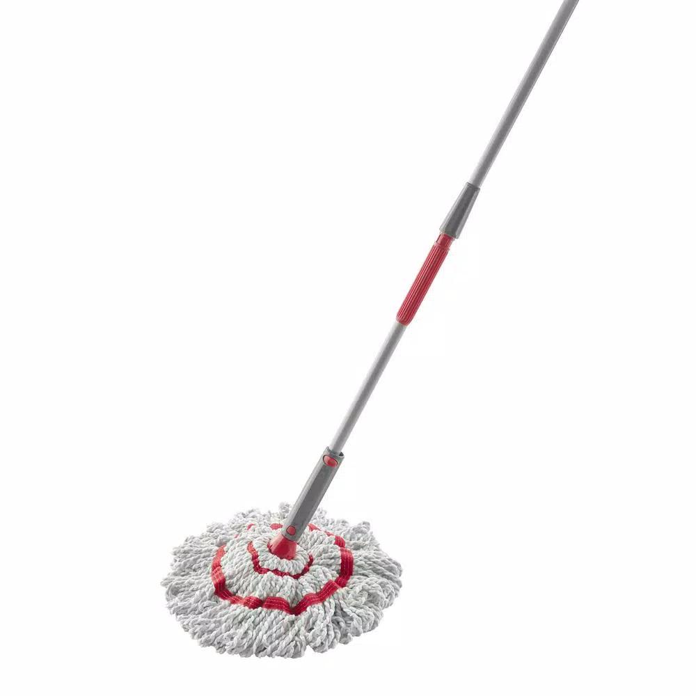 Rubbermaid Microfiber Twist Mop with Ratcheting Wringer and 4.5ft Handle