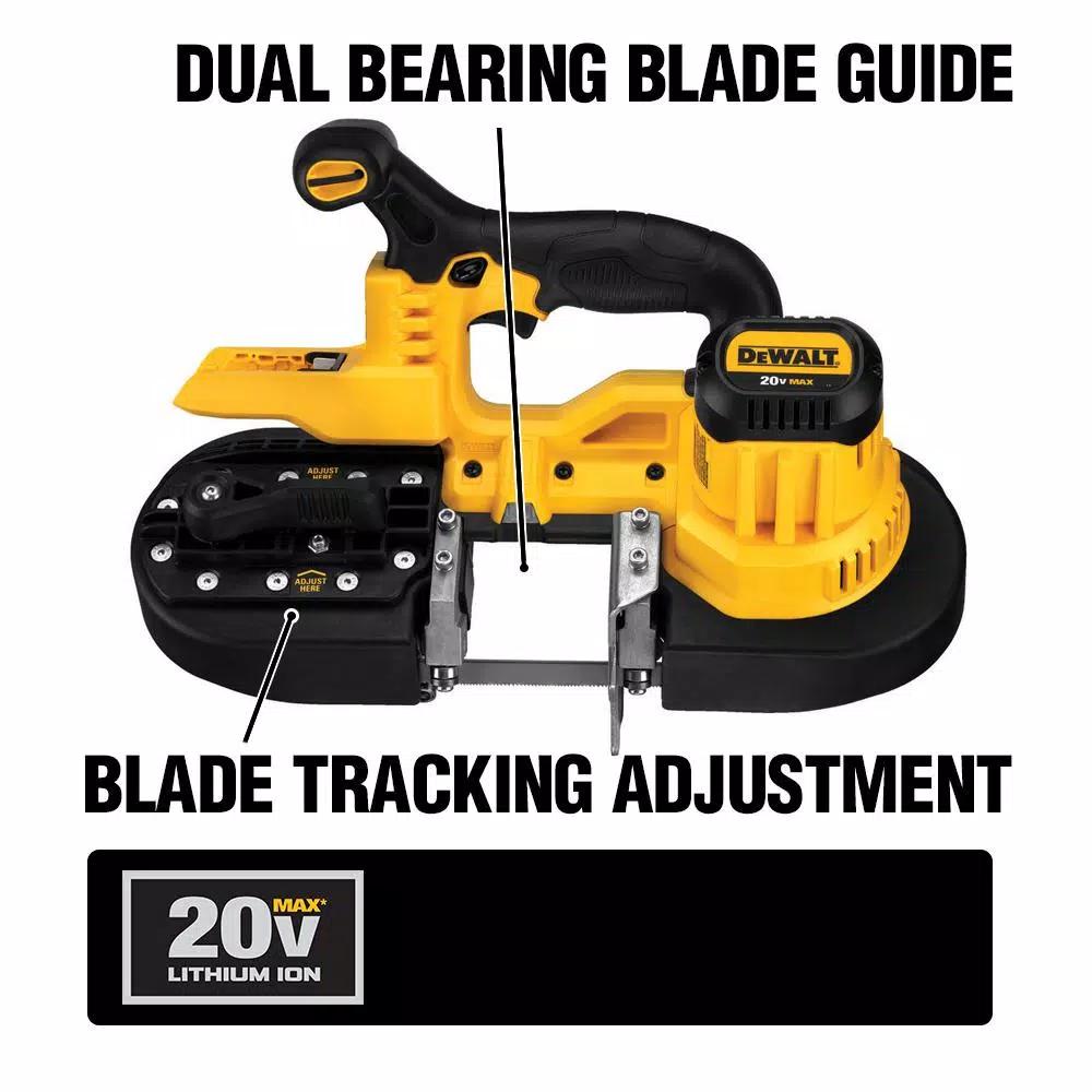 DEWALT DCS371B 20V MAX Cordless Band Saw Kit with 3.0 Ah Battery