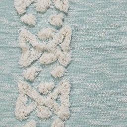 LR Resources Soft Aztec Sky Blue Decorative Throw Blanket - 50 in. x 60 in. Cotton Tufted Throw thumbnail 3