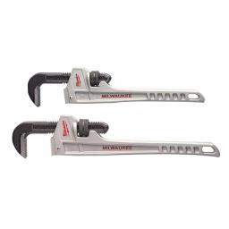 Milwaukee 14 in. and 18 in. Aluminum Pipe Wrench Set (2-Piece) thumbnail 1