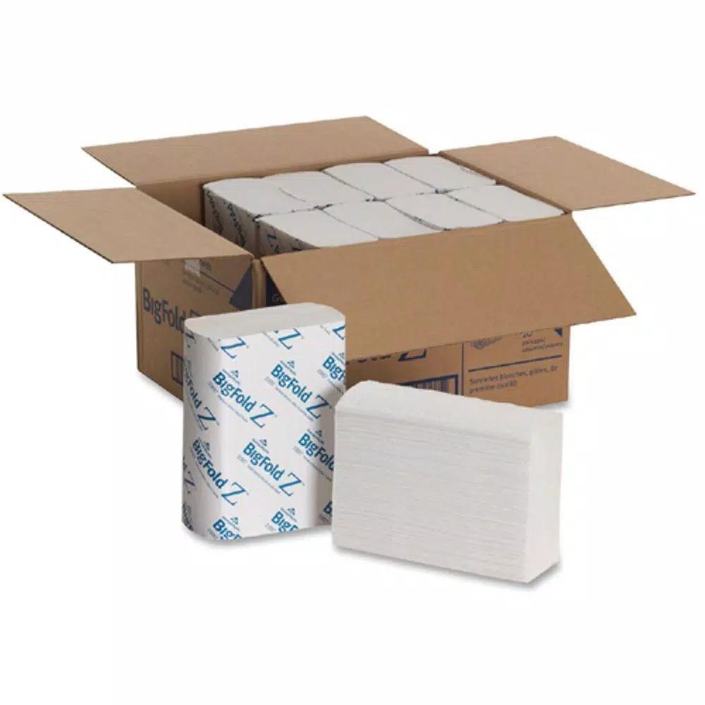 Georgia-Pacific Big-Fold Z White Premium C-Fold Paper Towels, 1-Ply, 200 Count