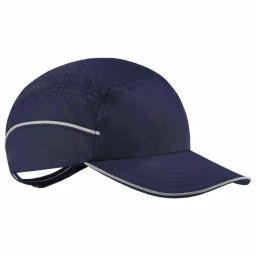 Skullerz 8955 Long Brim Navy Lightweight Vented Bump Cap Hat thumbnail 1