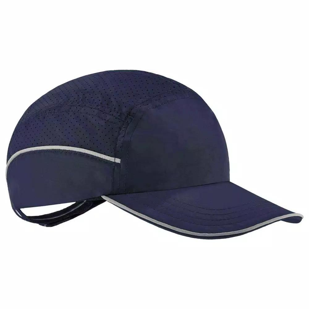 Skullerz 8955 Long Brim Navy Lightweight Vented Bump Cap Hat