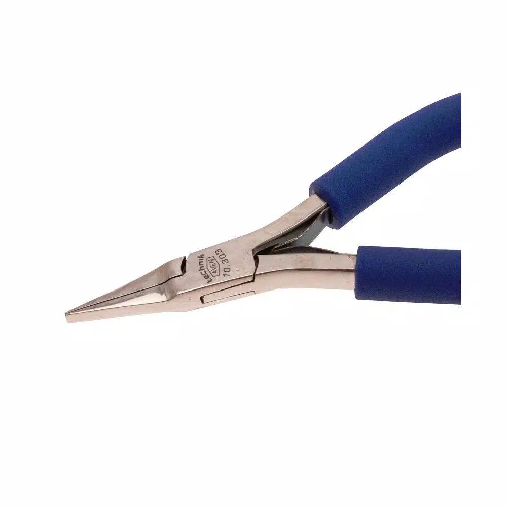 Aven 4.5 in. Flat Nose Pliers with Smooth Jaws and ESD Safe Cushion Grips