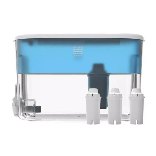 Drinkpod Alkaline Water Dispenser 2.4 Gal. Countertop System, 3-Pack with 3 Filters
