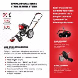 Southland 43cc Gas Walk-Behind Wheeled String Trimmer, 17 in. Cutting Path thumbnail 6