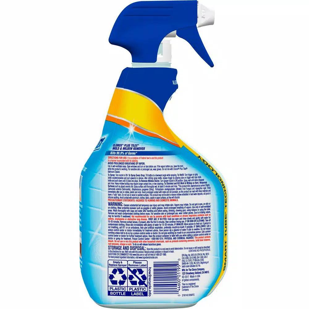 Clorox Plus Tilex Mold and Mildew Remover & Clorox Toilet Bowl Clinging Bleach Gel 2-Pack Bundle