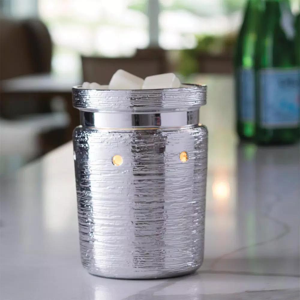 Candle Warmers Etc 8.8 in. Brushed Chrome Illumination Fragrance Warmer