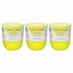 Cyber Clean Detailer Gel for Home and Office, Lemon Scent, 5.64 oz (3-Pack) thumbnail 1