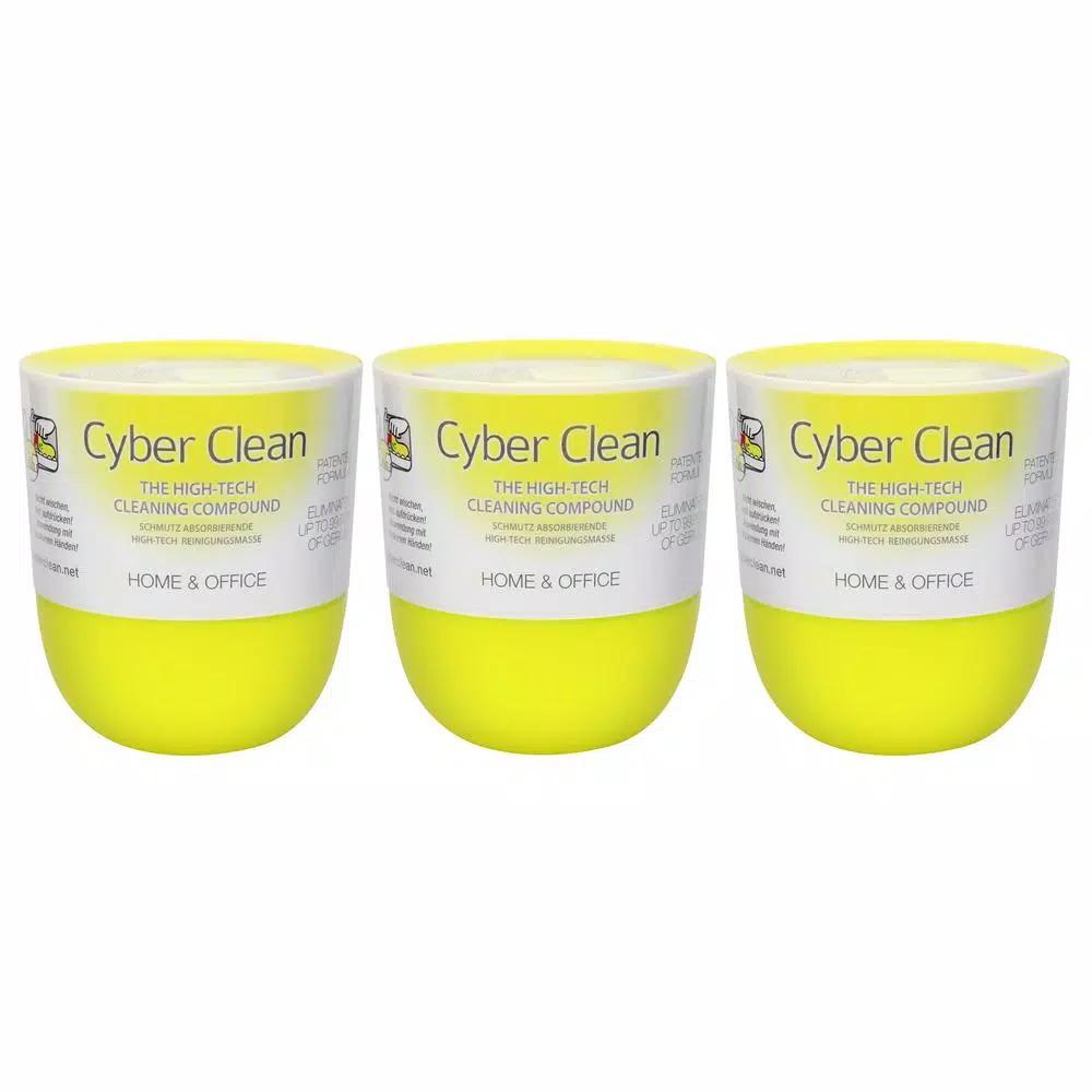 Cyber Clean Detailer Gel for Home and Office, Lemon Scent, 5.64 oz (3-Pack)