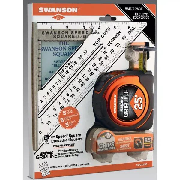 Swanson Speed Square and Grip Line 16 ft. Tape Measure Tool Bundle