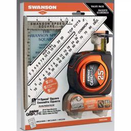 Swanson Speed Square and Grip Line 16 ft. Tape Measure Tool Bundle thumbnail 1
