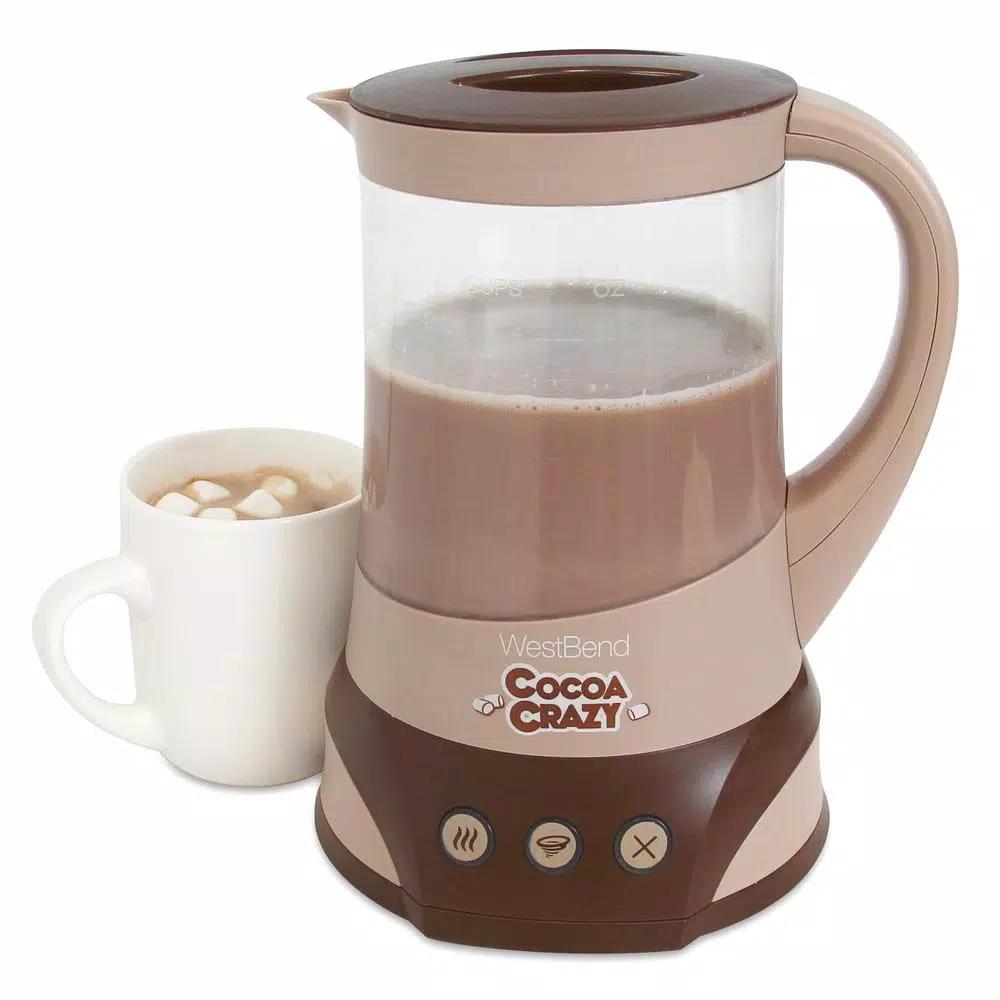 West Bend Cocoa Crazy 4-Cup Hot Beverage Maker, 32 oz, Brown
