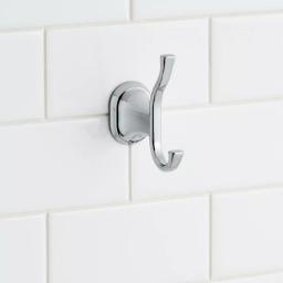 Glacier Bay Treyburn Double Robe Hook in Chrome thumbnail 2