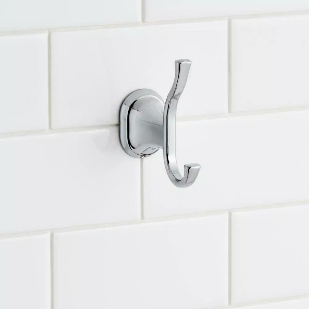 Glacier Bay Treyburn Double Robe Hook in Chrome