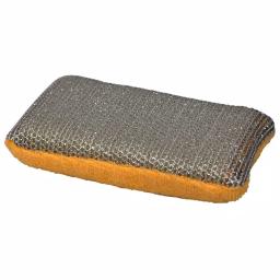 Unbranded Multi-Purpose Dual Action Microfiber Scrubbing Sponges, Yellow thumbnail 3