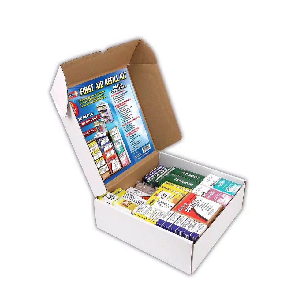 Rapid Care 643-Piece 3-Shelf First Aid Station Refill Kit - ANSI & OSHA Compliant