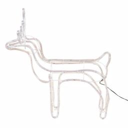 Luxen Home 25 in. LED White Rope Light Standing Reindeer - Indoor/Outdoor Christmas Decoration thumbnail 5
