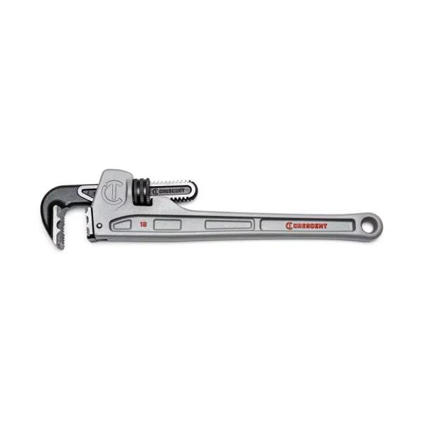 Crescent 18 in. Aluminum Pipe Wrench with K-9 Jaw Teeth