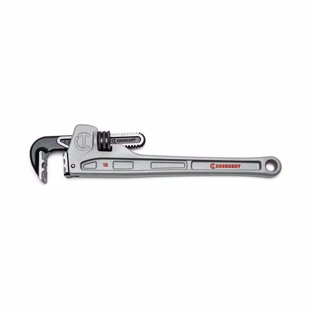 Crescent 18 in. Aluminum Pipe Wrench with K-9 Jaw Teeth