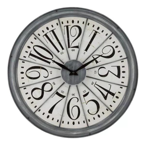 La Crosse Technology 20-Inch Alice Quartz Analog Wall Clock with Metal Antique Gray Frame