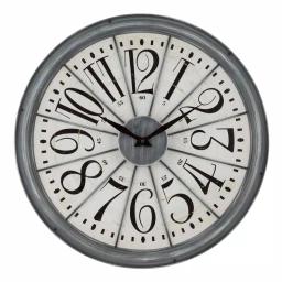 La Crosse Technology 20-Inch Alice Quartz Analog Wall Clock with Metal Antique Gray Frame thumbnail 1