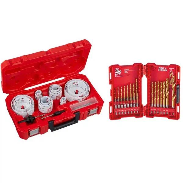 Milwaukee Hole Dozer Bi-Metal Hole Saw & Shockwave Titanium Drill Bit Set, 42-Piece