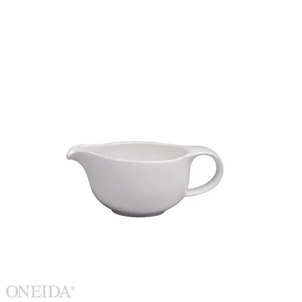Oneida Cromwell 6.75 oz. White Porcelain Gravy Boats, Set of 36