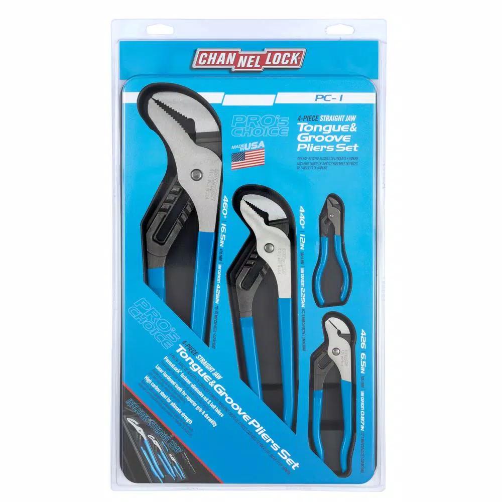 Channellock Pro's Choice Tongue and Groove Plier Set, 4-Piece