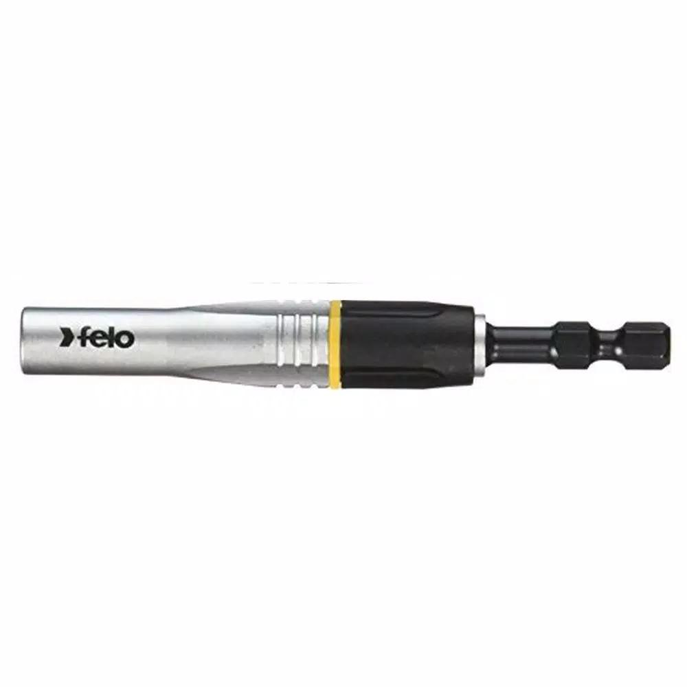 Felo Impact Magnetic Bit Holder, 1/4 in. x 3.75 in., Chrome-Molybdenum-Vanadium Steel