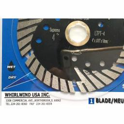 Whirlwind USA 4 in. Turbo Segmented Diamond Saw Blade for Granite, Marble, and Concrete thumbnail 4