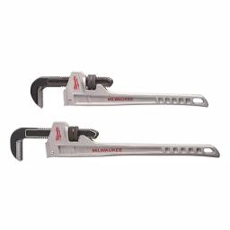 Milwaukee 18 in. and 24 in. Aluminum Pipe Wrench Set (2-Tool) thumbnail 1