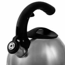 Mr. Coffee Steamline 2 Qt. Stainless Steel Tea Kettle with Whistle, Gray thumbnail 5