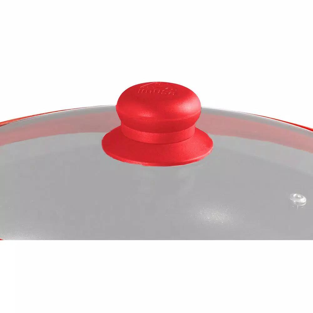 IMUSA 3.2 Qt. Ceramic Nonstick Caldero with Glass Lid and Silicone Rim