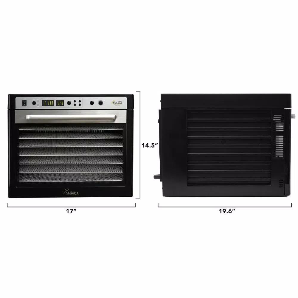 Tribest Sedona Supreme Digital Food Dehydrator with 9 Stainless Steel Trays