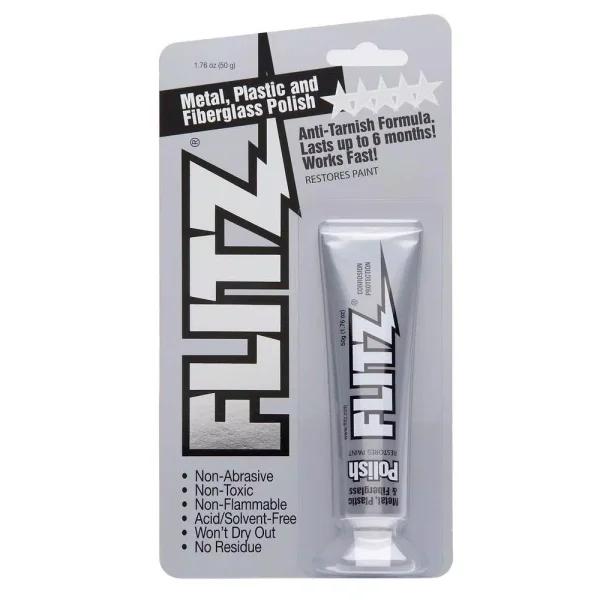 Flitz Concentrated Metal, Plastic and Fiberglass Polish Paste - 1.76 oz.