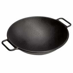 Lodge 14 in. Cast Iron Wok with Dual Loop Handles thumbnail 6