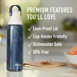 Brita 26 oz. Premium Filtering Water Bottle, Night Sky Blue, BPA-Free with 1 Filter thumbnail 7