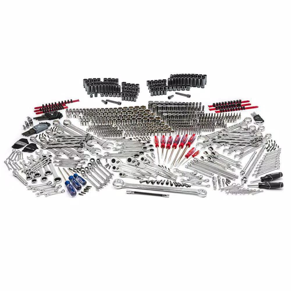 Husky 713-Piece Master Mechanics Tool Set with Impact Sockets and Chrome Finish