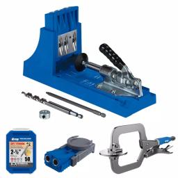 Kreg Jig K4 Pocket-Hole System with R3 Drill Guide, Face Clamp, and 50-Pack Screws thumbnail 1