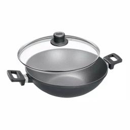 Frieling Woll Nowo 12.5 in. Titanium Reinforced Nonstick Cast Aluminum Wok with Glass Lid thumbnail 5