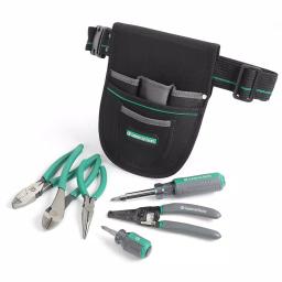 Commercial Electric 7-Piece Electrician's Tool Set with 6-Pocket Tool Pouch thumbnail 3